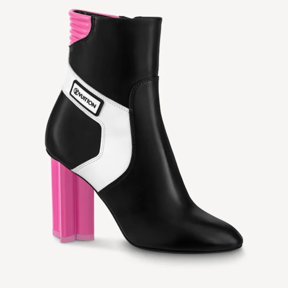 Louis Vuitton Silhouette Pink/Black Boots - Picture 1 of 6